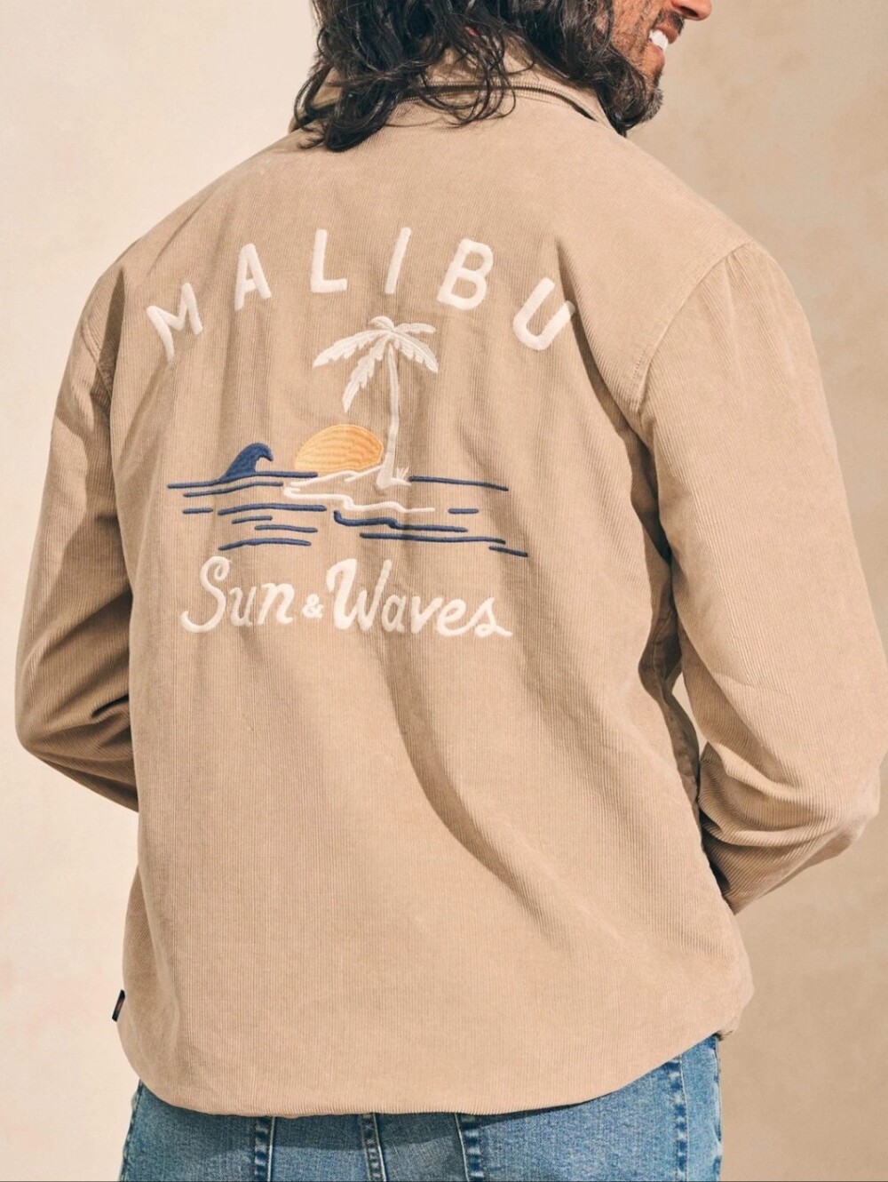 Faherty Courduroy Malibu Coaches Jacket